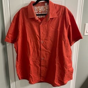 Robert Graham- Orange Short Sleeve